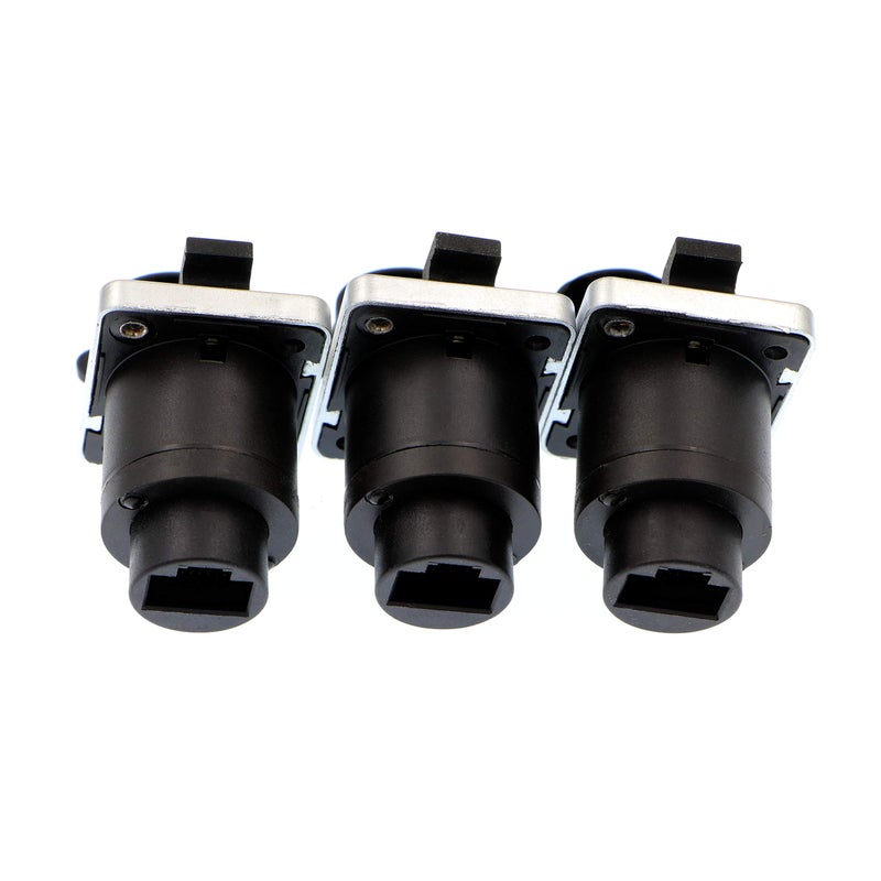 Uonecn RJ45 Waterproof Connector Dust Plug 3 PCS RJ45 Connectors IP65 Mount Ethernet Panel Connector. - Image 3